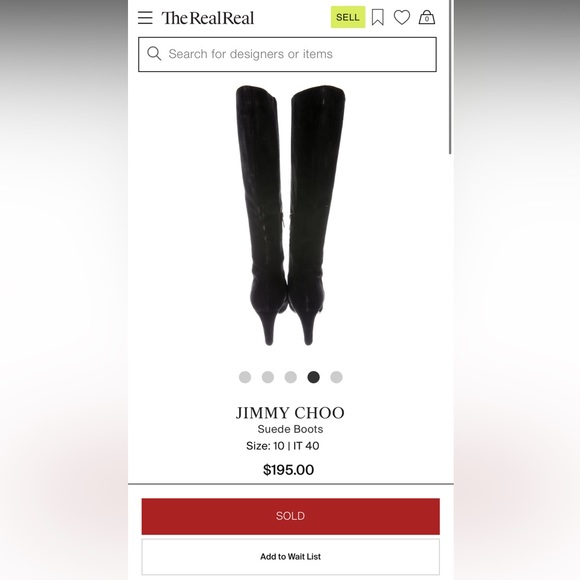 JIMMY CHOO Suede Boots - Picture 6 of 9